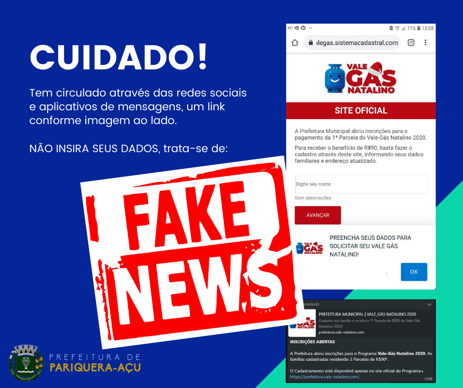 Fake News sobre vagas de emprego circulam nas redes sociais - Prefeitura de  Caçapava